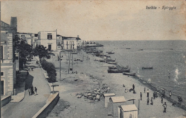 23-24121 - Napoli Ischia - La Spiaggia Viaggiata 1928
