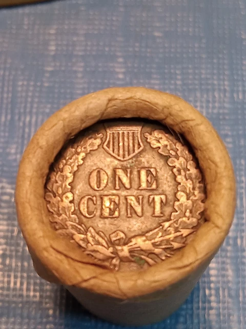 Indian Head/Wheat Back Penny Shotgun Half Roll Prior to 1929-Lot # 850
