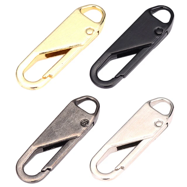 Repuesto de cremallera con cremallera etiquetas de ropa equipaje cremallera cabeza de metal