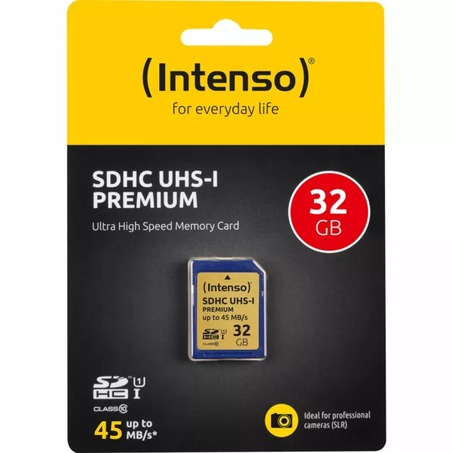 SDHC-Card INTENSO, Speicherkarte, Premium, 32GB, Class 10, U1, UHS-I