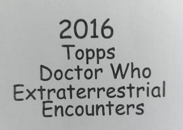 2016 Topps Dr Who Extraterrestrial Encounters Costume Relic 094/099 Tenth Dr who