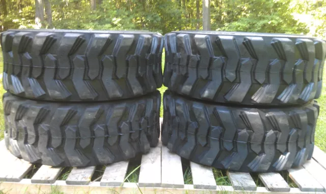 4 NEW Loadmax 12-16.5 Skid Steer Tires - 12 Ply - For CAT, New Holland & others