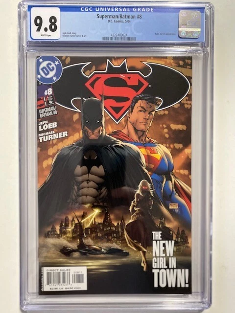 SUPERMAN BATMAN #8 CGC 9.8 NM/MT 1st Print DC Comics KARA ZOR-EL Supergirl 2004