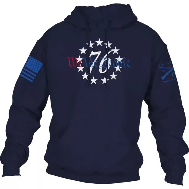 Grunt Style '76 We The People Pullover Hoodie - Navy