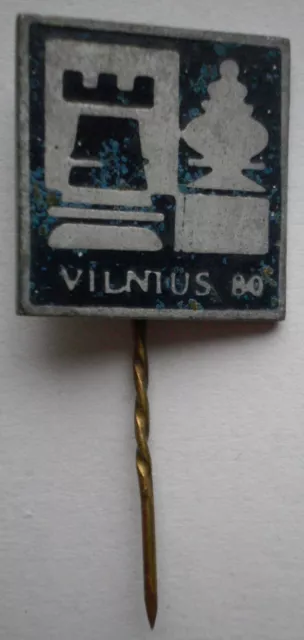 USSR Soviet Badge International Chess Tournament in Vilnius Lithuania 1980