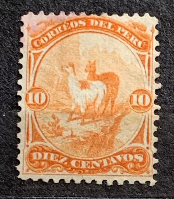 Peru 1895 Lama 10c MH FM08