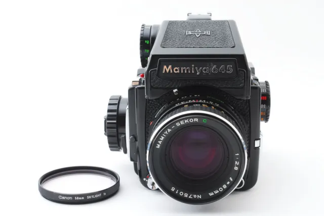 [Exc+5] Mamiya M645 1000S PD Prism Finder 6x4.5 SEKOR C 80mm f/2.8 From JAPAN
