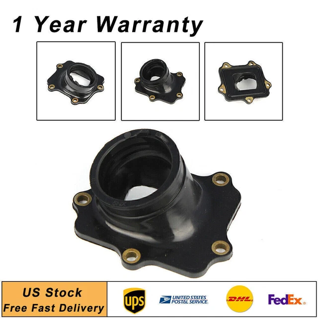 4X Carburetor Adapter Intake Manifold Boot Fit Yamaha XJR1200  XJR1300 Black