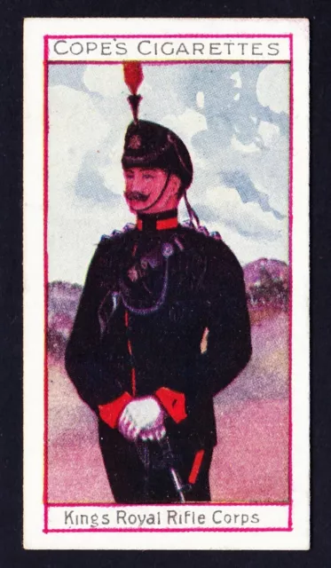Cope Bros EMINENT BRITISH REGIMENTS OFFICERS UNIFORMS (CLARET) 1908 *Pick Card*