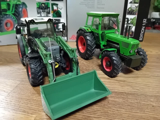 WEISE-TOYS 1039 DEUTZ 80 06 Allrad und Kabine/ Schuco Fendt 211 Vario ...