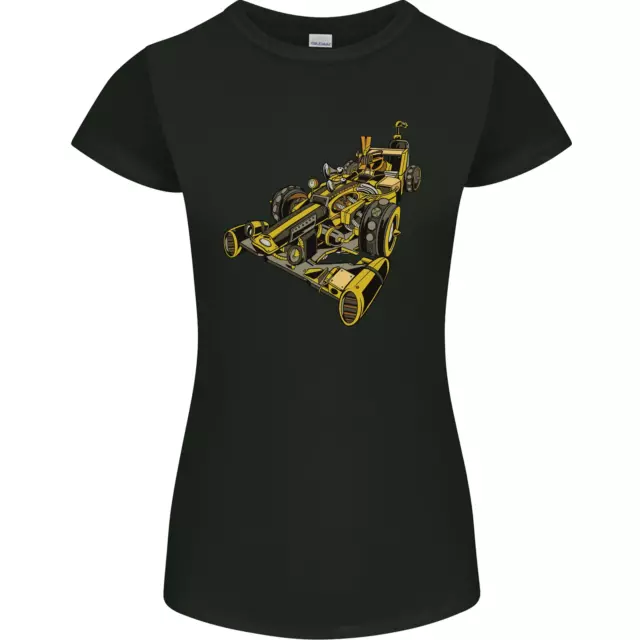 Steampunk Auto da Corsa Donna Minuta Taglio T-Shirt