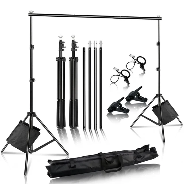 Dispositif Réglable Support Arrière-Plan Photographie Kit Studio Photo Ajustable