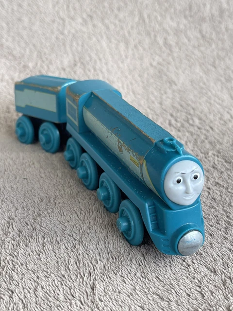 TOPLIVING Treno A Batteria Per Ferrovia In Legno – Locomotiva Rossa Con Luci E Suoni, Collegamento Magnetico, Per Bambini 3+ Anni - 2