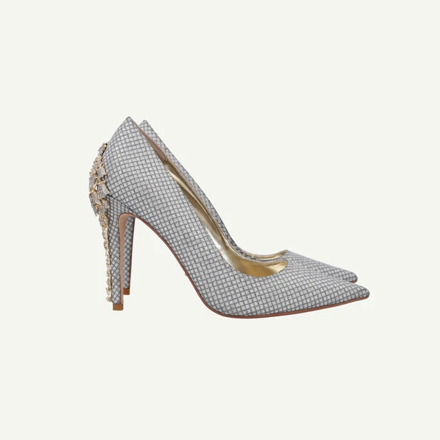 Dune metallic best sale shoes