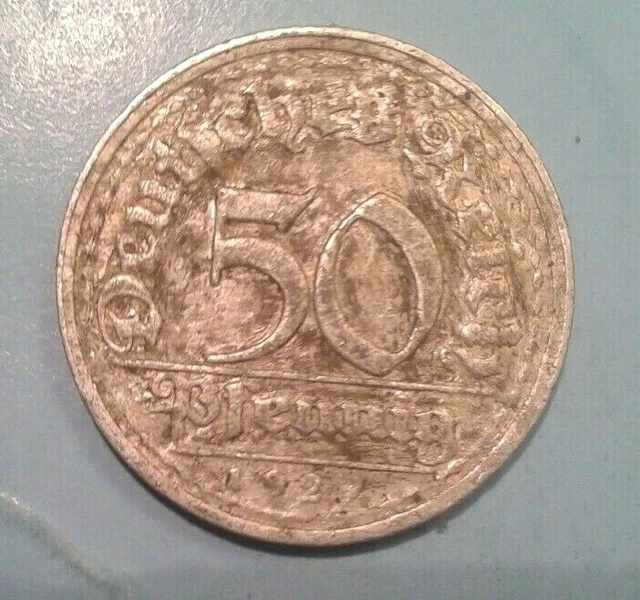 Germany 50 Pfennig coin1927