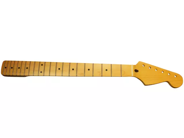 Stratocaster / Strat style one piece maple neck - satin nitrocellulose finish