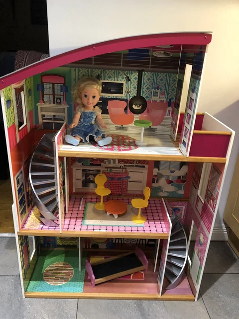 Kidkraft wooden modern dream glitter dollhouse shop
