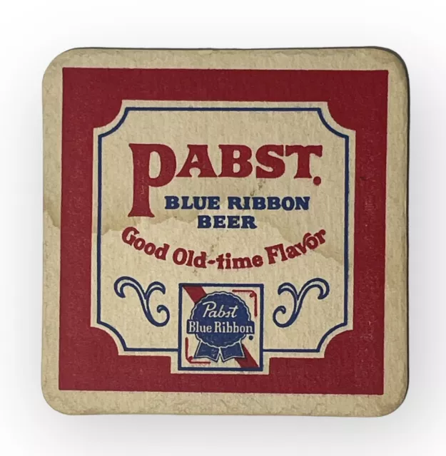 Vintage Pabst Blue Ribbon Beer Coaster Bar Coaster