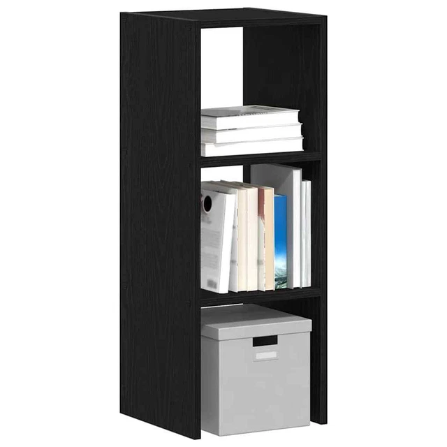 1928810 LIBRERIA IMPILABILI Rovere Nero 30x30x80 cm Legno Multistrato ...