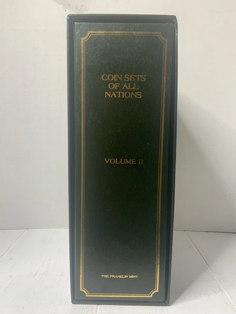 EMPTY BOX ONLY Coin Sets of All Nations Franklin Mint EMPTY BOX ONLY Volume II