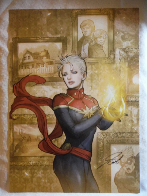 Captain Marvel (Carol Danvers) comic art print by Sana Takeda