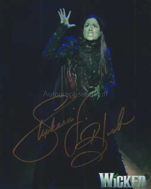 Stephanie J Block HAND SIGNED 8x10 Photo Autograph, Wicked The Musical Elphaba C