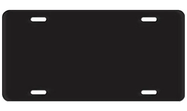 Custom Blank Matte Black License Plate Aluminum Metal Tag For Cars 10