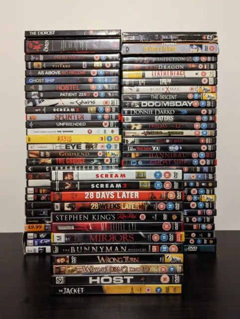 Large Horror Thriller DVD Bundle Job Lot Collection Over 70+