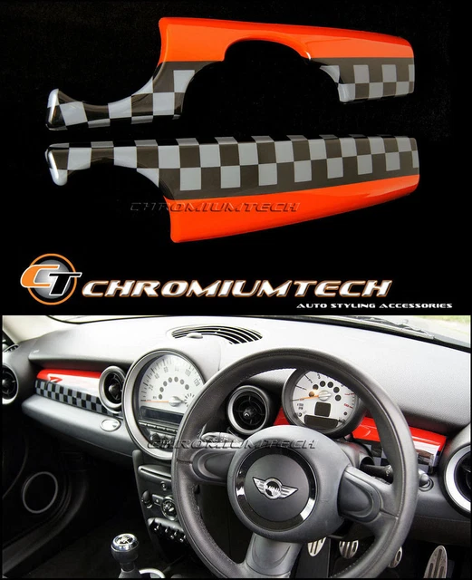 Kit Bagues Intérieures Noir Pour Mini Cooper MK2 - Modèles R55 à R59 - Neuf