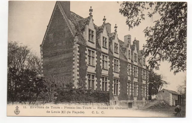 PLESSIS LES TOURS - Indre & Loire- CPA 37 - Chateau de louis XI - ruines