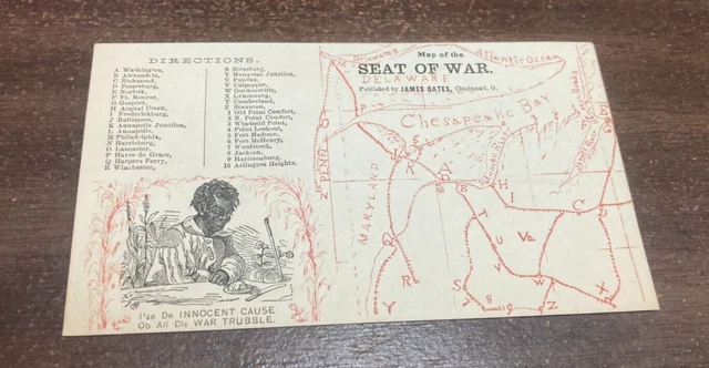 Kappystamps Usa Civil War Unused Patriotic Cover Map Of The Seat Of War Av15 Kappystamps Usa Civil War Unused Patriotic Cover Map Of The Seat Of War Av15