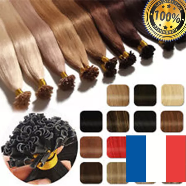 Premier Prix 1G Extensions Cheveux Pose A Chaud 50 100 150  Keratine Naturels