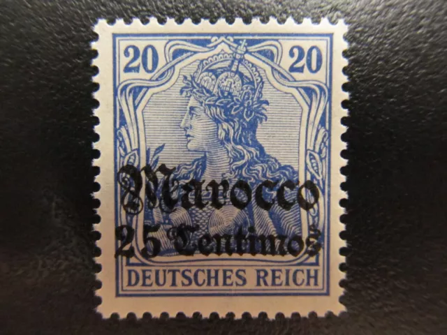 DK - Marokko Nr. 37a, 1906, postfrisch, BPP geprüft, Mi 60€ *KB363*