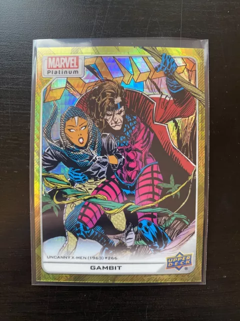 2023 Upper Deck Marvel Platinum Gambit Yellow Spotlight /399 #120