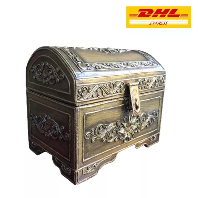 Vintage Treasure Wooden Chests Thai Handmade Box Jewelry Storage DHL EXPRESS