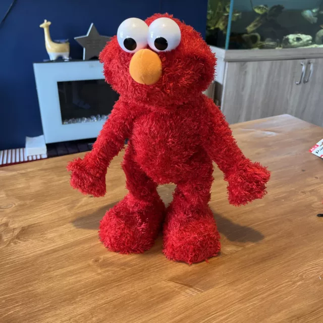 🎯Fisher Price Rare Interactive Talking Singing Sesame Street Tickle Me Elmo 15”