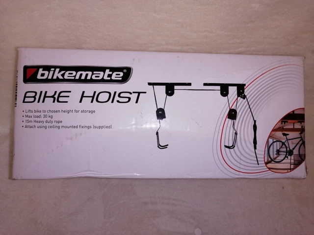 BIKEMATE BIKE HOIST Max Load 30 Kg Ceiling Mounted NEW 15.99 PicClick UK