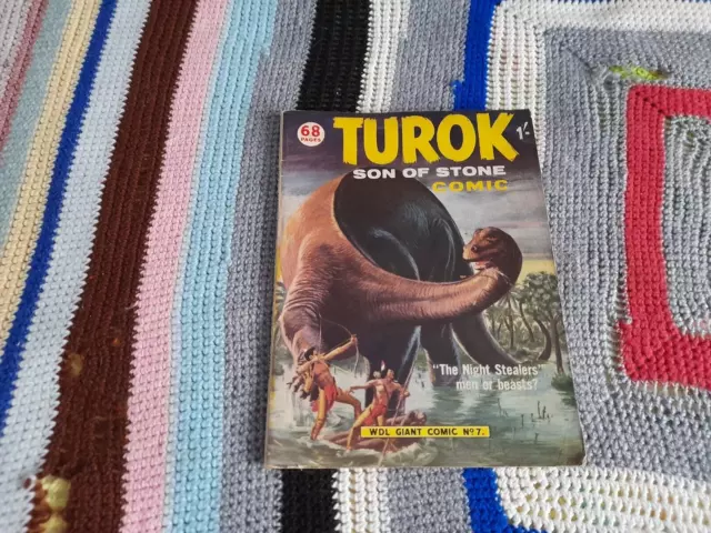 Turok Son of Stone Comic WDL Giant Comic No 7 68 Pages 1958 Box 54