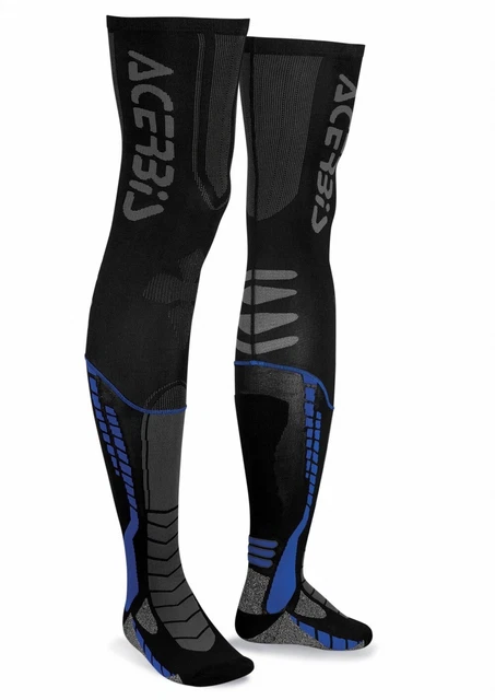 Calze Alte Moto Sotto Ginocchiere Rinforzate Acerbis Socks X-Leg Blu 45/47