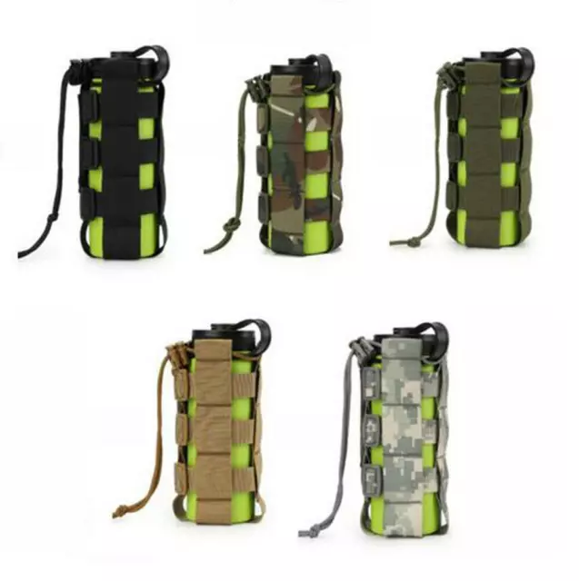 Tactical Molle Water Bottle Bag Military Hiking Belt Holder Kettle Pouch Outdoor