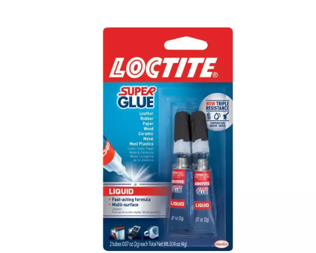 Loctite Super Glue 0.07 oz. Liquid Clear 2 Pack Tubes (each)