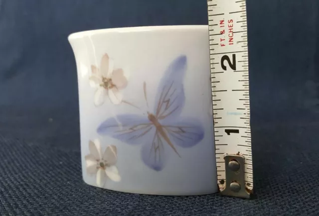 Royal COPENHAGEN Schmetterlingsvase Zahnstocher URN Jugendstil #2525 NEUWERTIG!! 6
