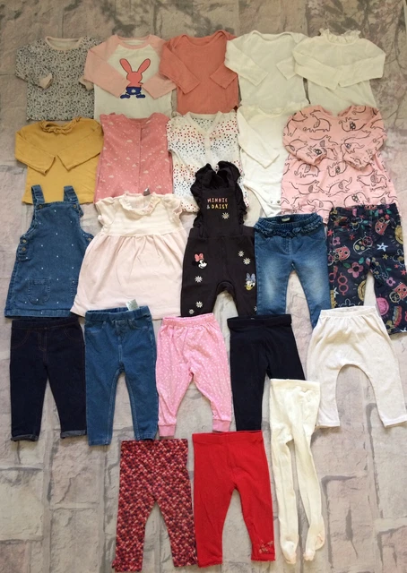 Pacchetto vestiti per bambine 9-12 mesi top vestiti Jasper Next TU ecc.