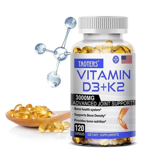 Buy Nutricost Vitamin K2 MK7 + D3 5000 IU - 120 Softgels | Vitamin D3