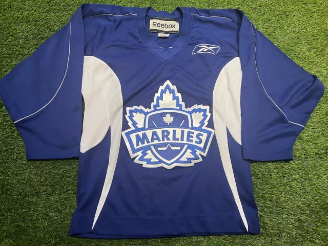 CCM QuickLite Toronto Marlies Game Issue AHL Pro Stock Hockey Jersey 56  JOHNSTON