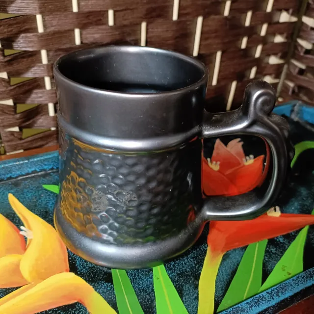 Vintage Prinknash Pewter Style Large Mug Stein Metallic Lustre Hammered Finish