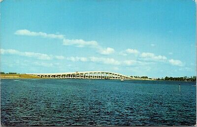 Bridge Connecting Cape Coral And Fort Myers Florida FL Unposted Postcard