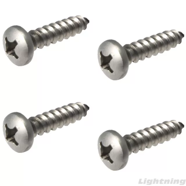Stainless Steel Sheet Metal Tapping Screws Pan Head Grade 18-8 Quantity 50 pc