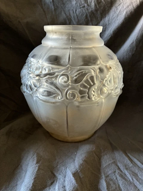 Vase Céramique Vintage Signé Marc Delduc - Années 50/60, Décoration Raffinée, Bon état
