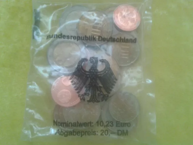 Original Deutschland BRD Euro Starterkit 2002 OVP